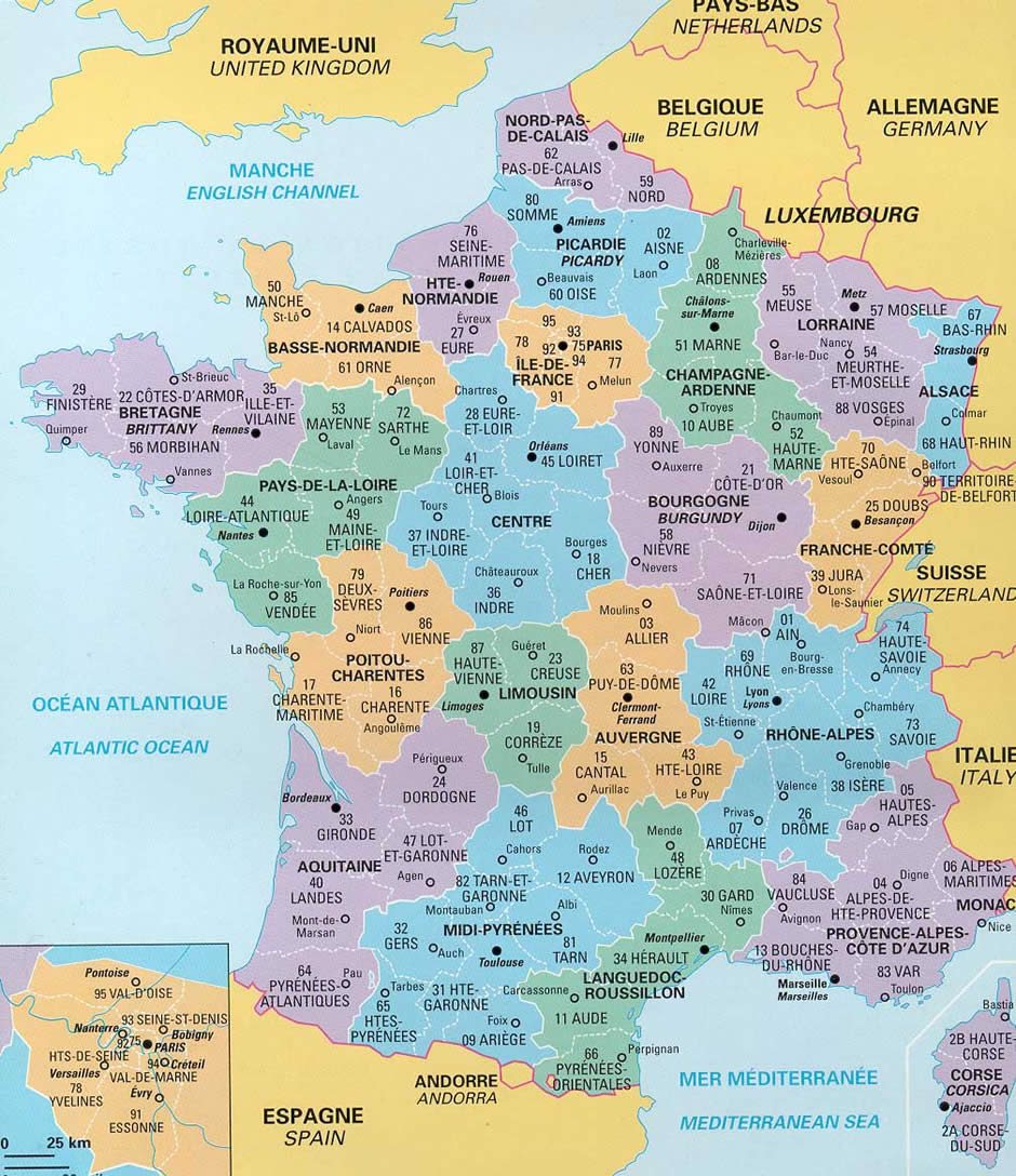 Bordeaux karte
